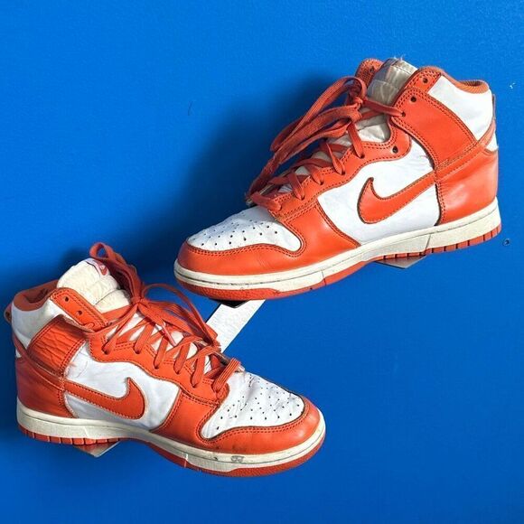Nike Dunk High Retro Syracuse 2021 Orange Blaze White DD1399-101 Size 7